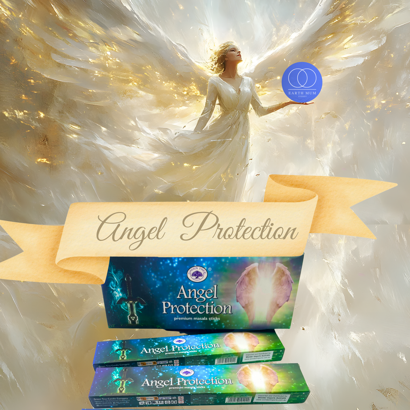 Angel Protection Incense Sticks - Green Tree - Smudge, Meditation, Healing