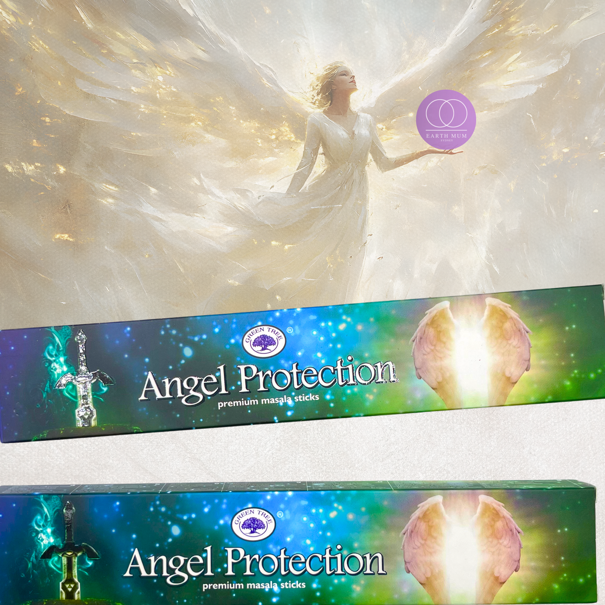Angel Protection Incense Sticks - Green Tree - Smudge, Meditation, Healing
