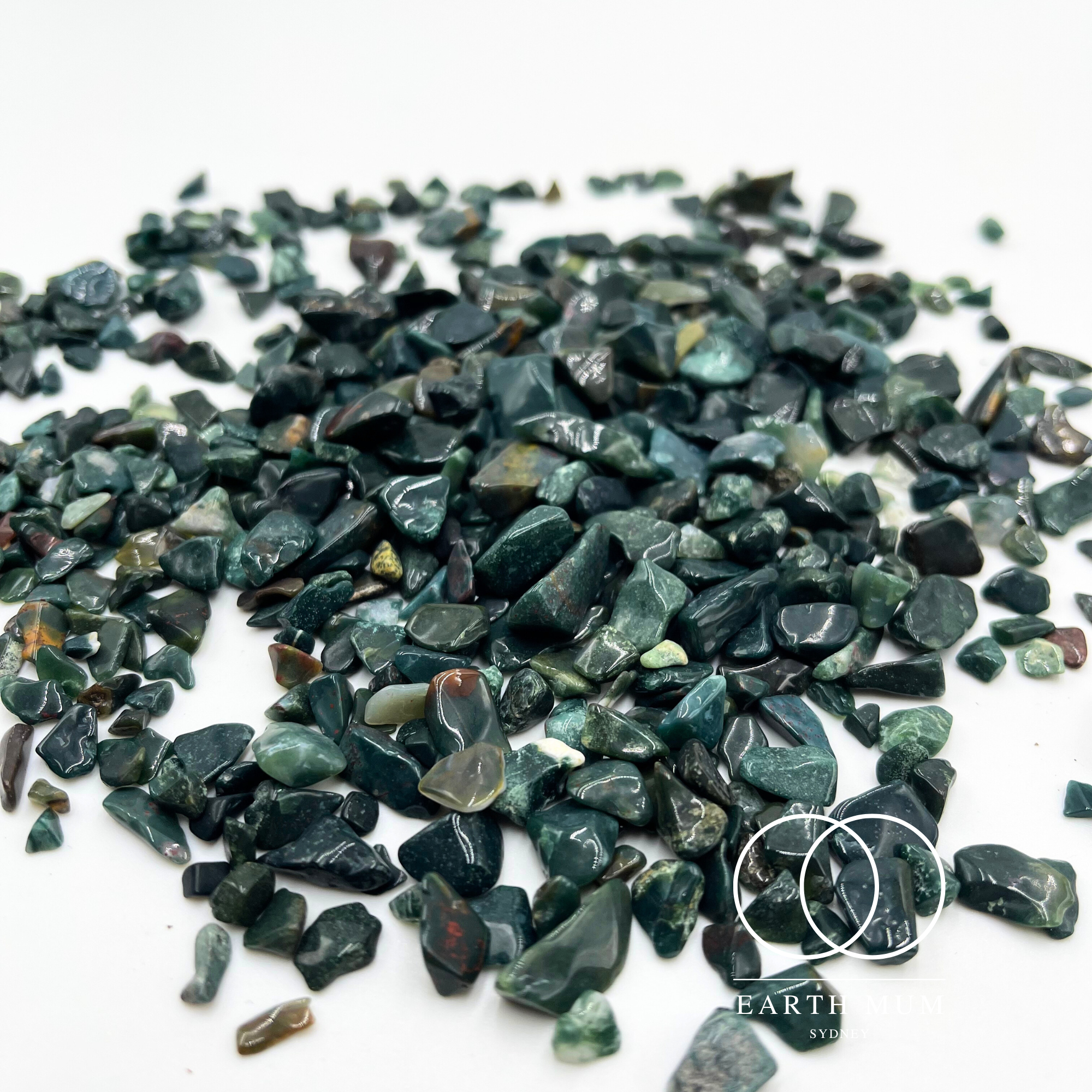 Bloodstone Natural Gemstone Chips – Raw Brazilian Crystals