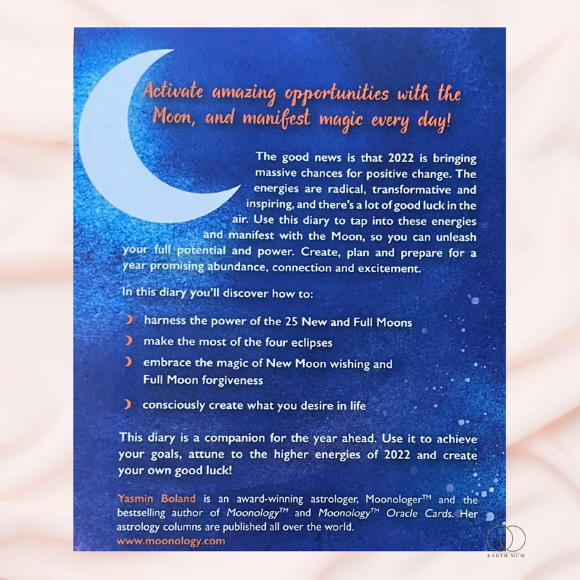 Moonology Diary 2022 | Moon Planner & Lunar Guidance by Yasmin Boland