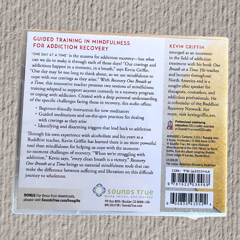 Recovery One Breath at a Time | Mindfulness Practices for Overcoming Addiction | 2 CD Set by Kevin Griffin
