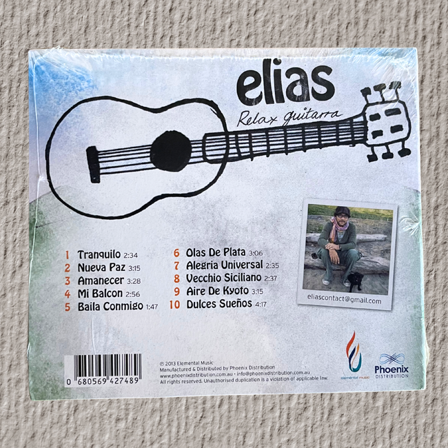 Elias – Relax Guitarra | Instrumental Relaxation Music CD