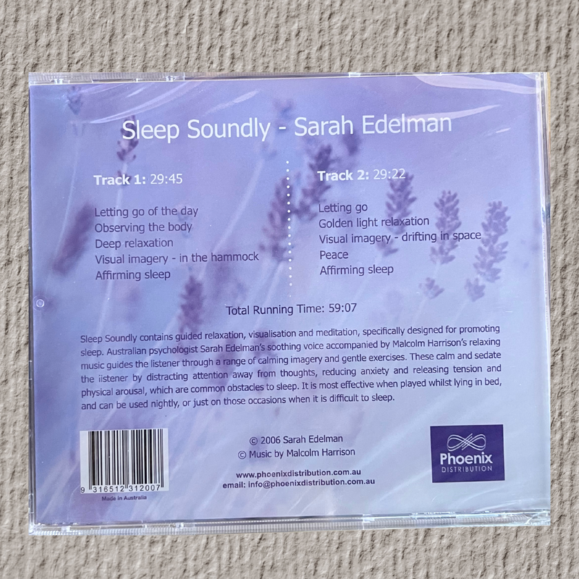 Sleep Soundly | Guided Relaxation & Meditation for Better Sleep CD by Sarah Edelman