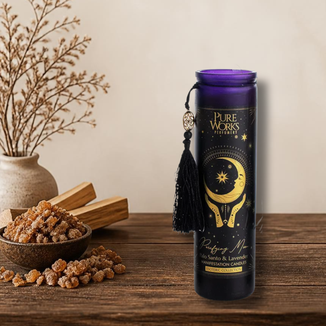 Purifying Moon - Manifestation Candle | Palo Santo & Lavender | 300g