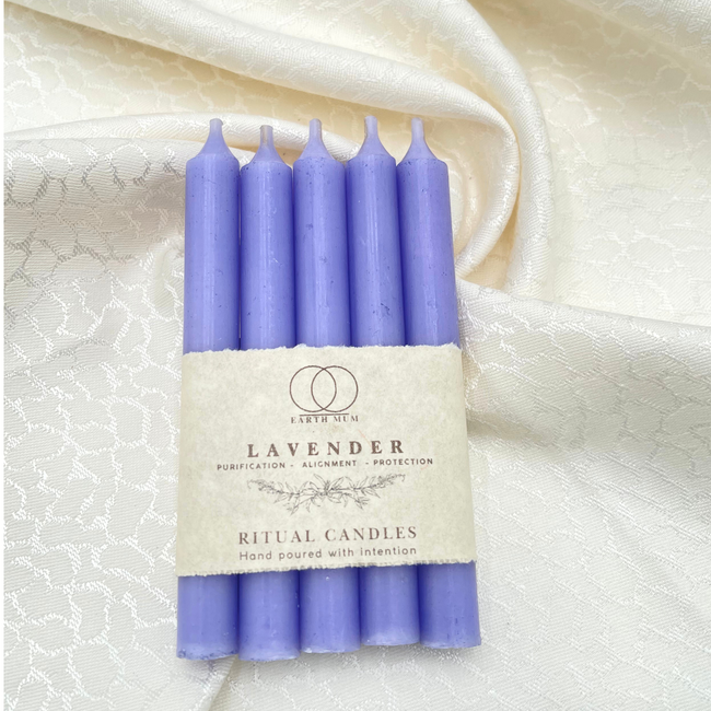Lavender Scented Ritual Spell Candles