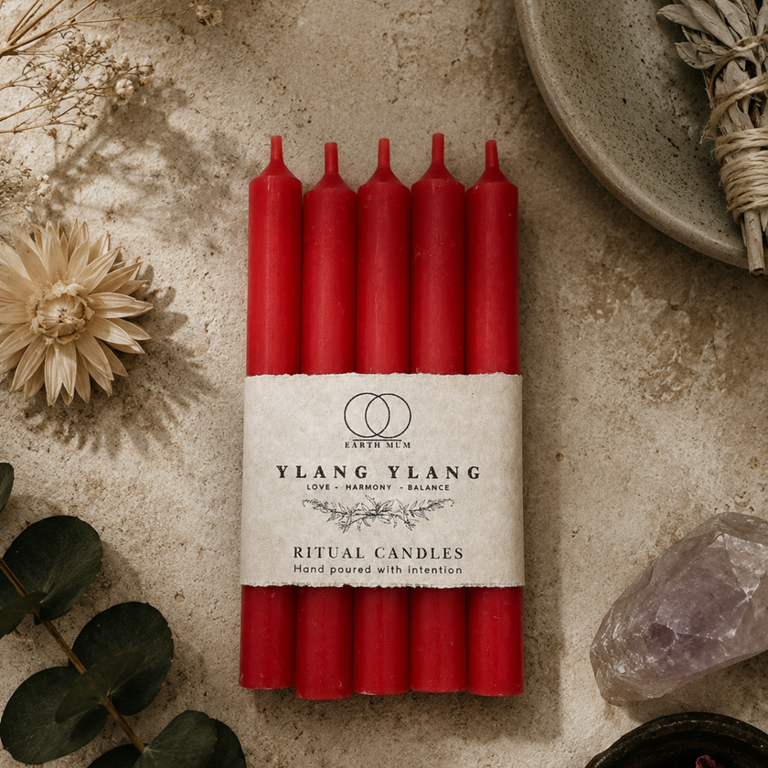 Ylang Ylang Scented Ritual Spell Candles