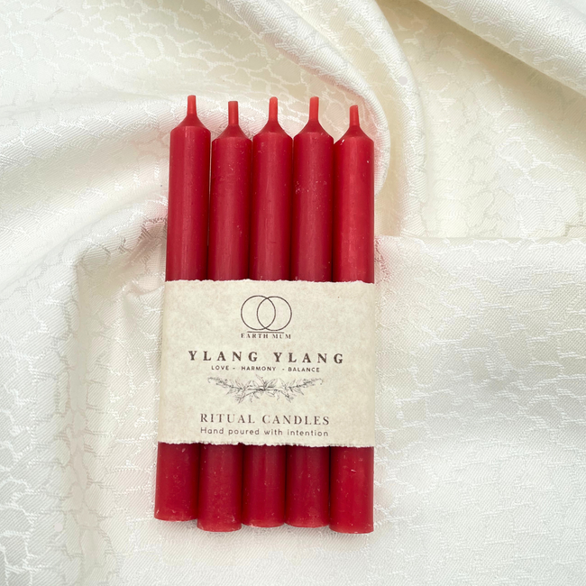 Ylang Ylang Scented Ritual Spell Candles