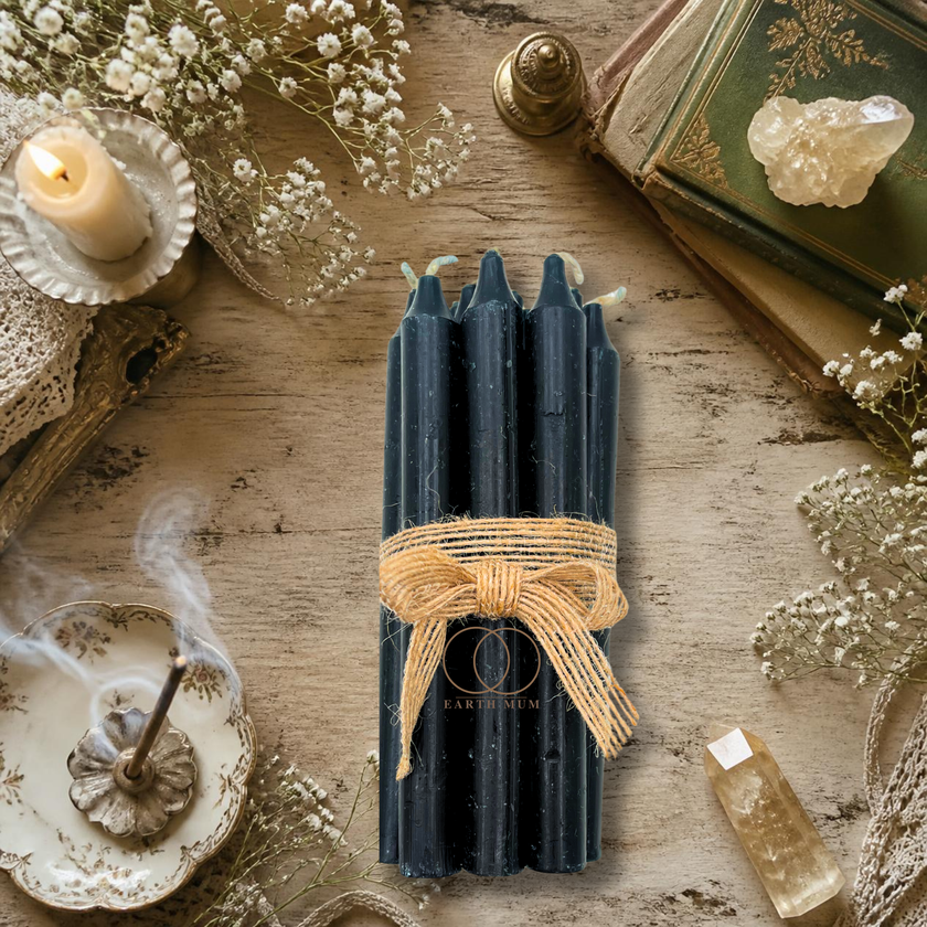 Black Mini Spell Candles – 10 Pack