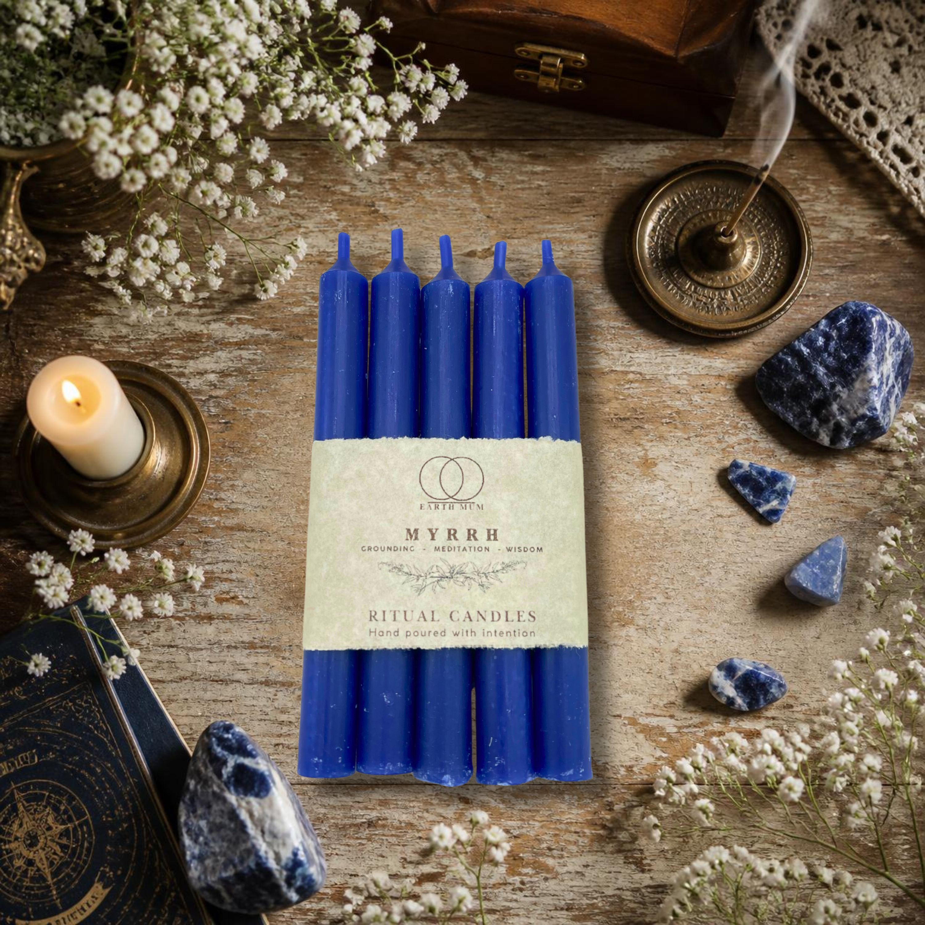 Myrrh Scented Ritual Spell Candles