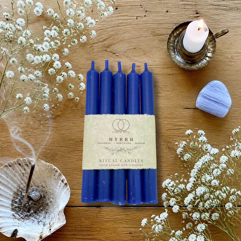 Myrrh Scented Ritual Spell Candles