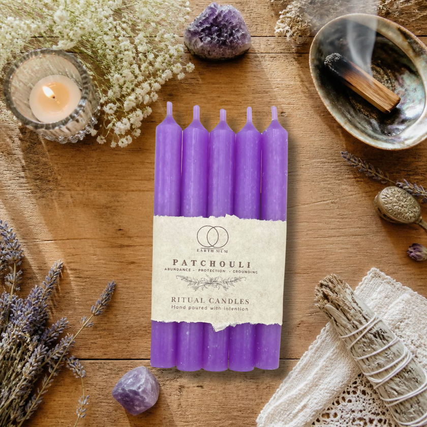 Patchouli Scented Ritual Spell Candles