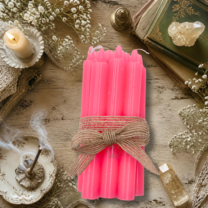 Pink Mini Spell Candles – 10 Pack