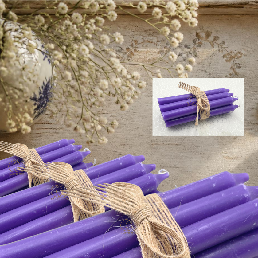 Purple Mini Spell Candles – 10 Pack