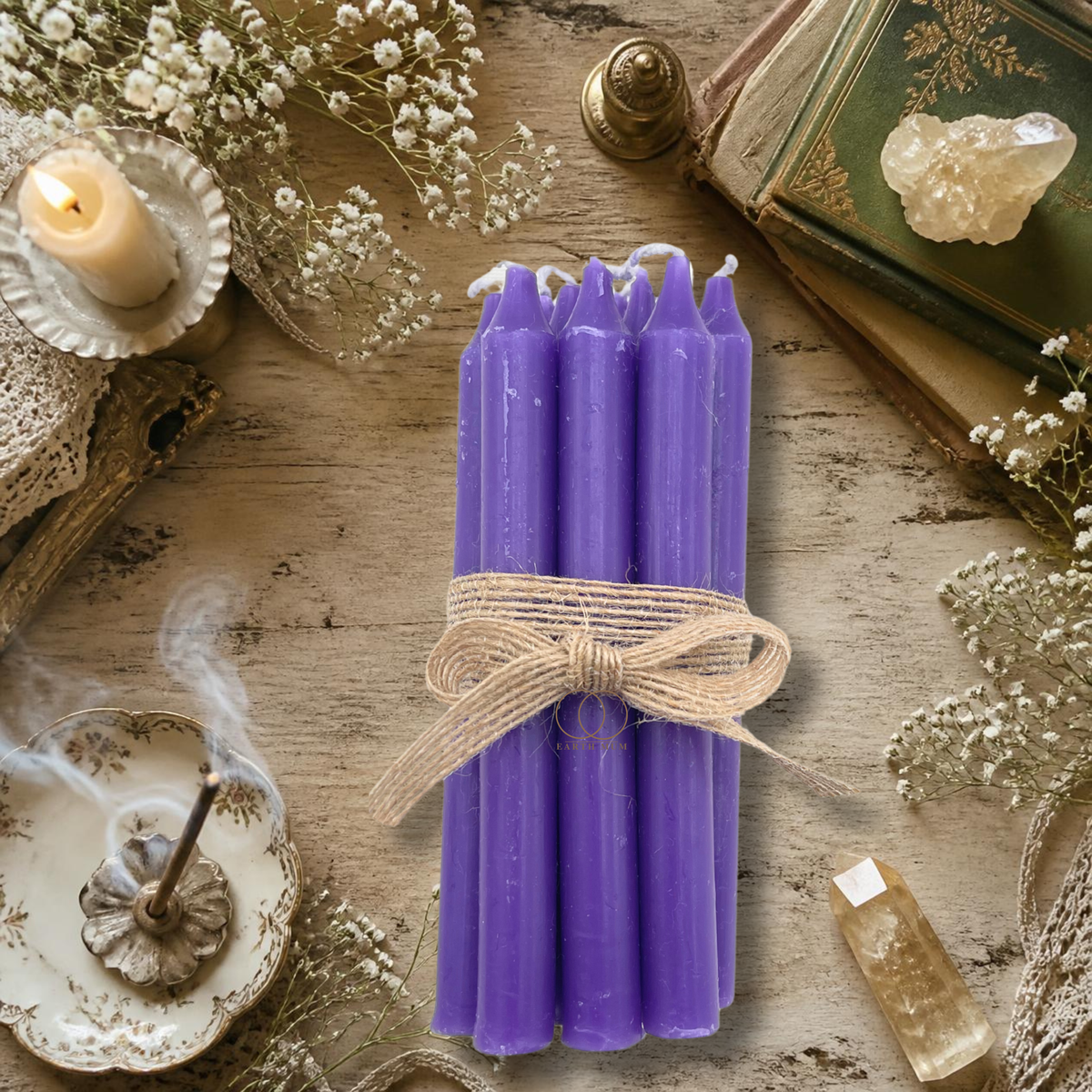 Purple Mini Spell Candles – 10 Pack