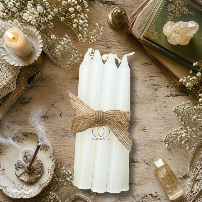 White Mini Spell Candles - 10 Pack