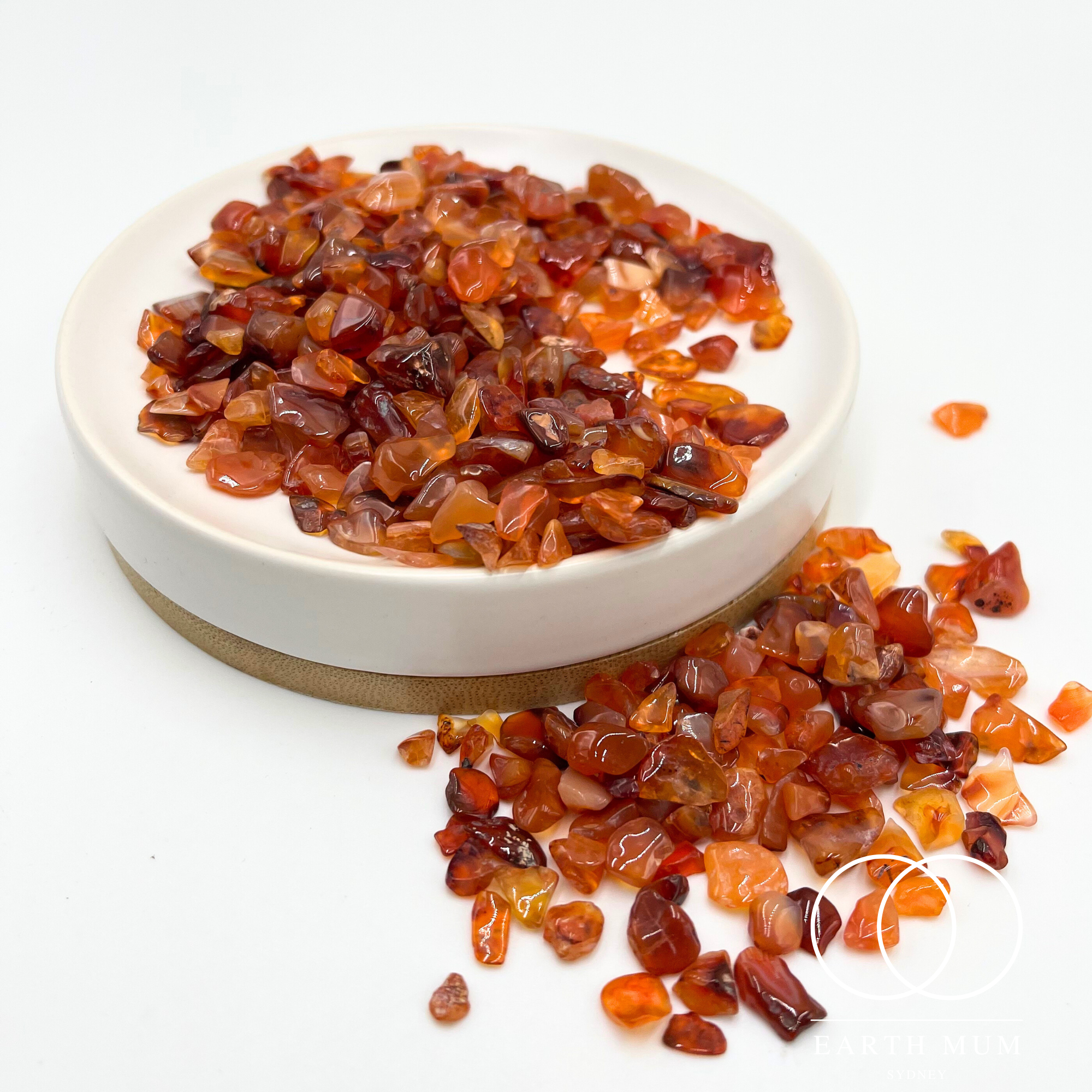 Carnelian Natural Gemstone Chips – Raw Brazilian Crystals