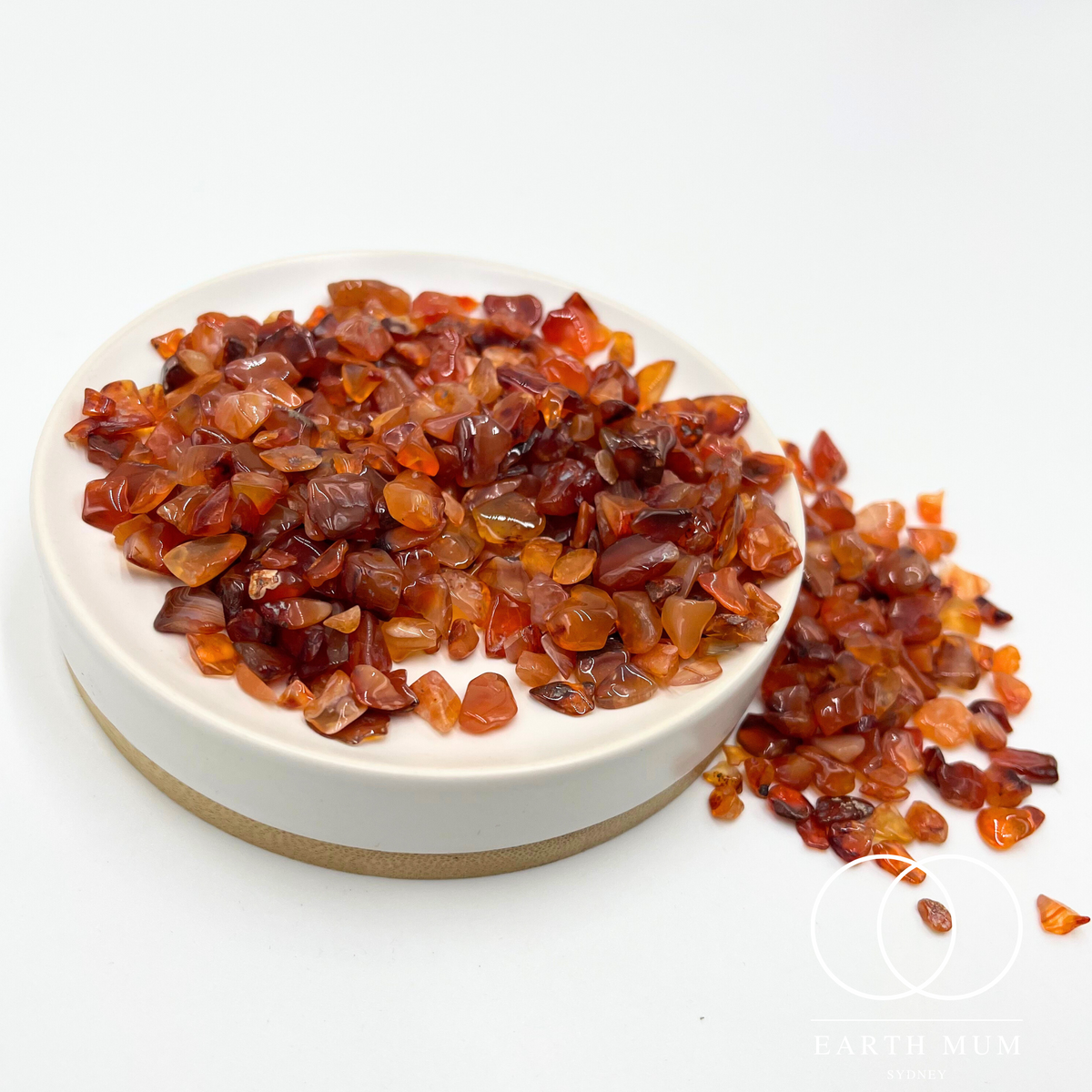 Carnelian Natural Gemstone Chips – Raw Brazilian Crystals