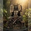 Cernunnos Celtic God of Nature & Abundance Statue by Veronese | Cold Cast Bronze