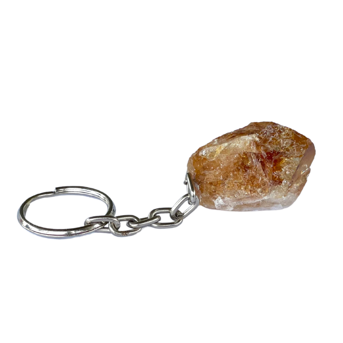Natural Citrine Crystal Keychain | Abundance, Joy & Motivation