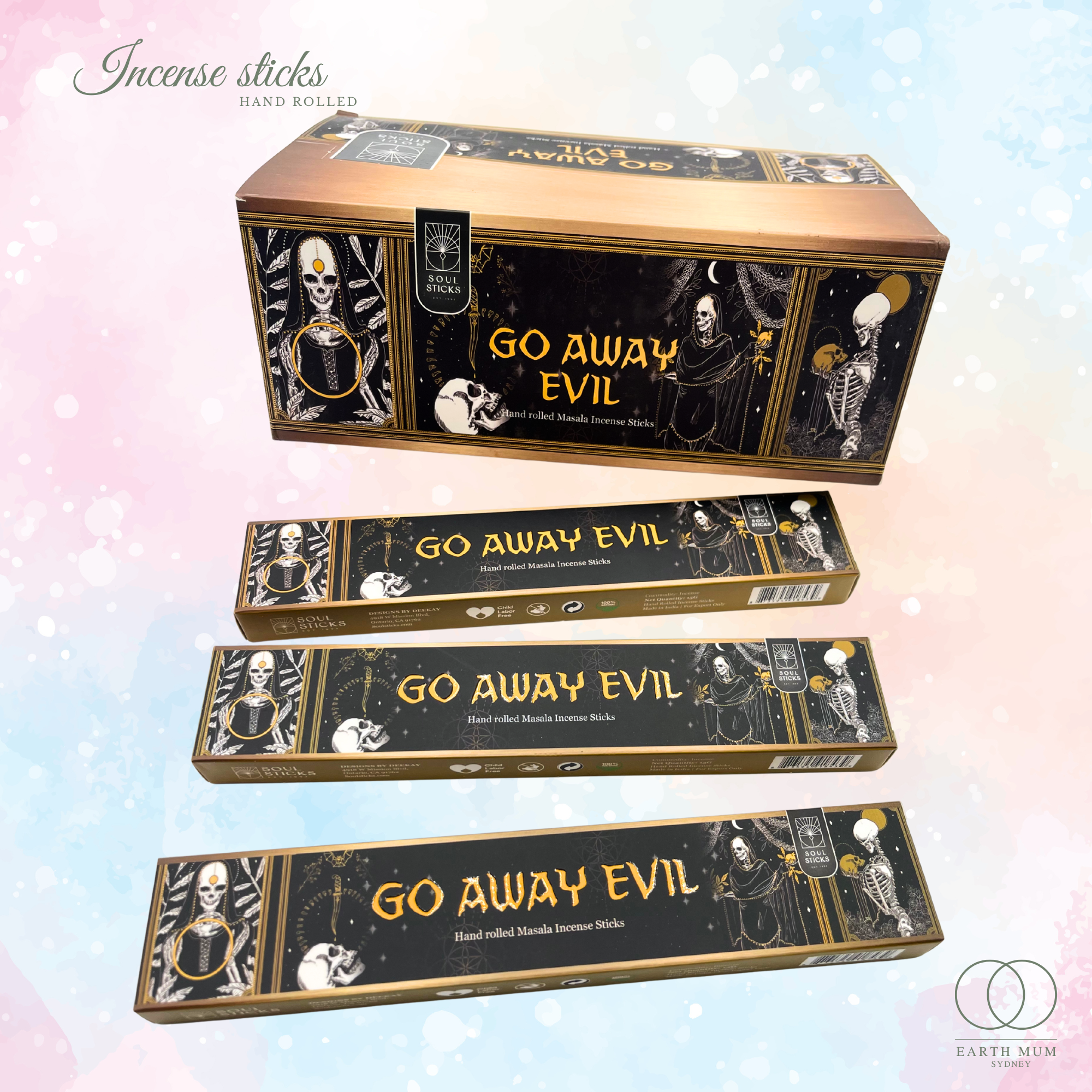 Go Away Evil - Incense Sticks - New Moon