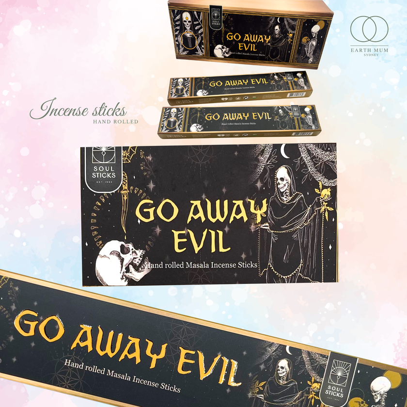 Go Away Evil - Incense Sticks - New Moon
