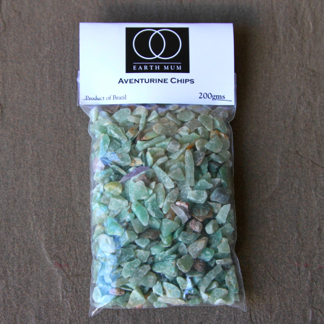 Green Aventurine Natural Gemstone Chips – Raw Brazilian Crystals