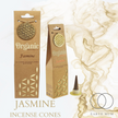 Jasmine Jumbo Incense Cones by Organic Goodness | 12 Cones