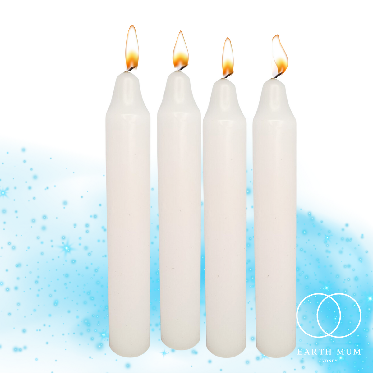 White Jumbo Pillar Candle – 9 Inch Ritual, Spell & Altar Candle