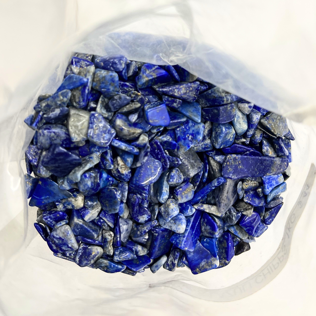 Lapis Lazuli Natural Gemstone Chips – Raw Brazilian Crystals