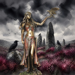 Morrígan Celtic Goddess of War, Fate & Sovereignty Statue by Veronese | Cold Cast Bronze