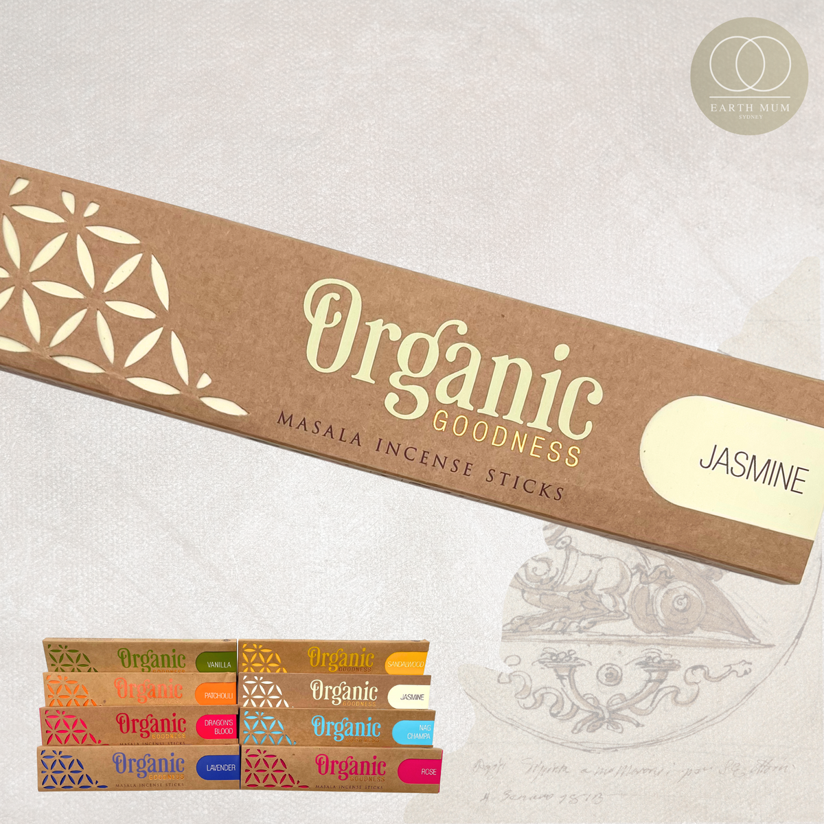 Organic Goodness Jasmine Masala Incense Sticks 15g