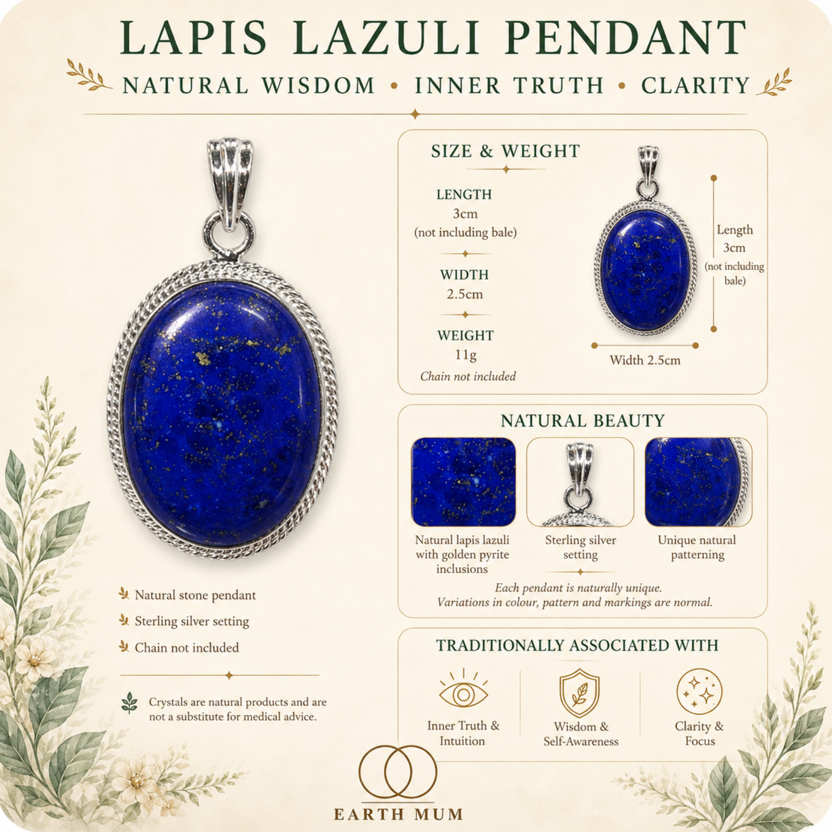 Lapis Lazuli Pendant