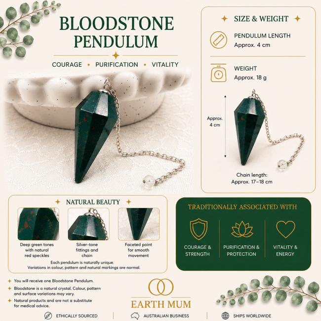 Bloodstone Pendulum