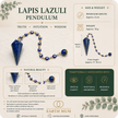 Lapis Lazuli Pendulum with Evil Eye Chain