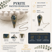 Pyrite Faceted Pendulum
