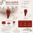 Red Jasper Faceted Pendulum