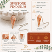 Sunstone Faceted Pendulum