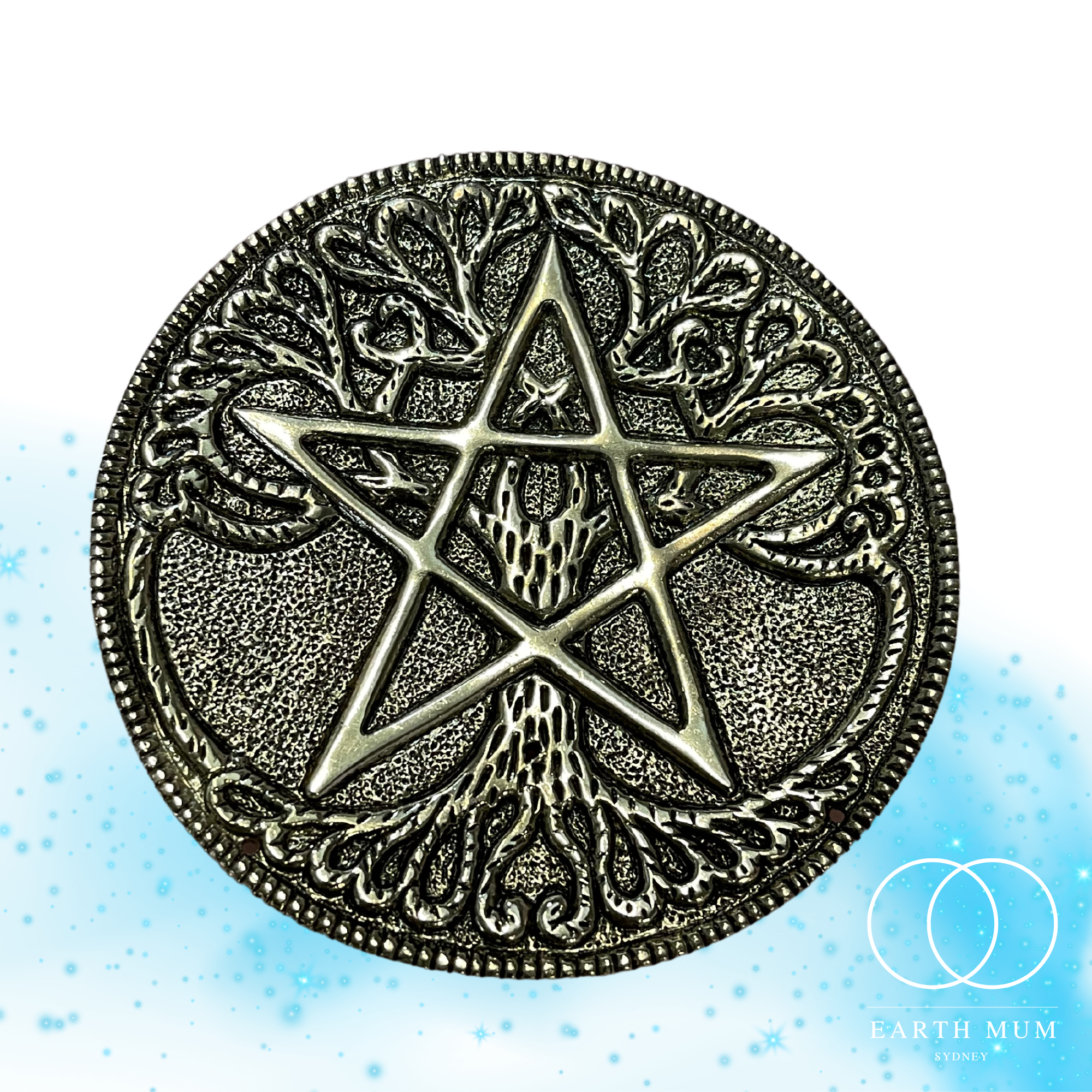 Pentagram Incense Holder Plate | Tree of Life