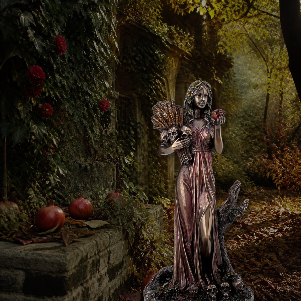 Persephone Goddess of Spring & the Underworld Statue by Veronese | Cold Cast Bronze