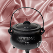 Cast Iron Cauldron Potjiepot with Lid - Ritual & Smudging Cauldron