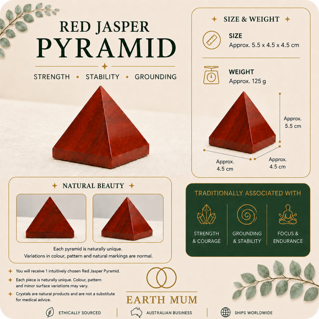 Red Jasper Pyramid