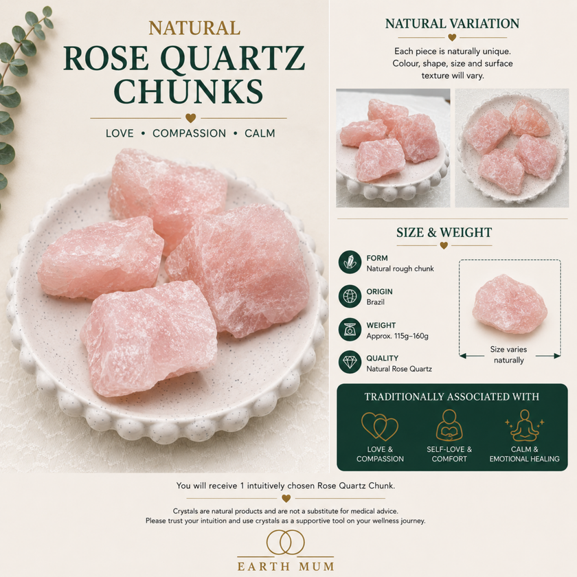 Rose Quartz Raw Chunk – Brazil