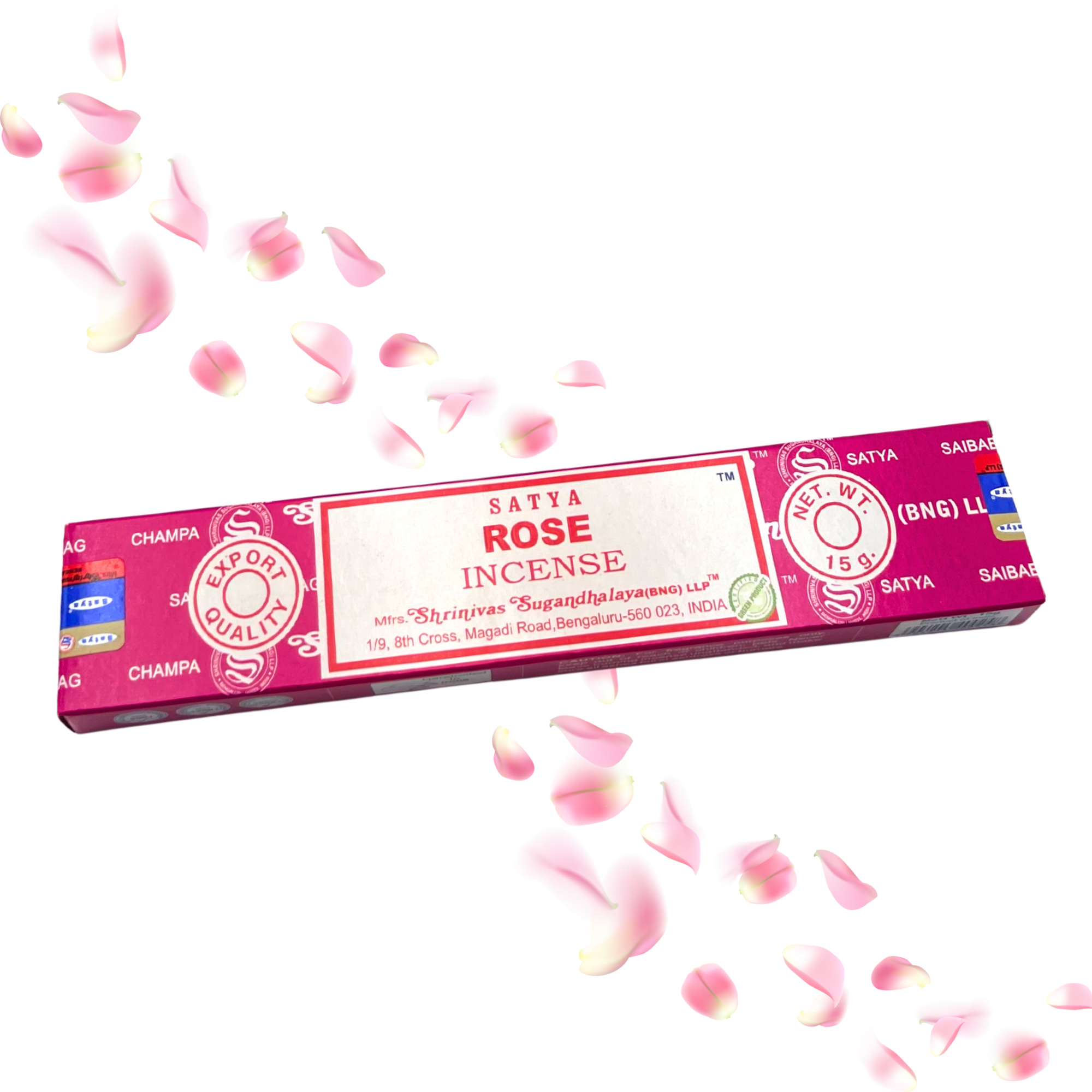 Satya Rose Incense Sticks – Premium Hand-Rolled Incense