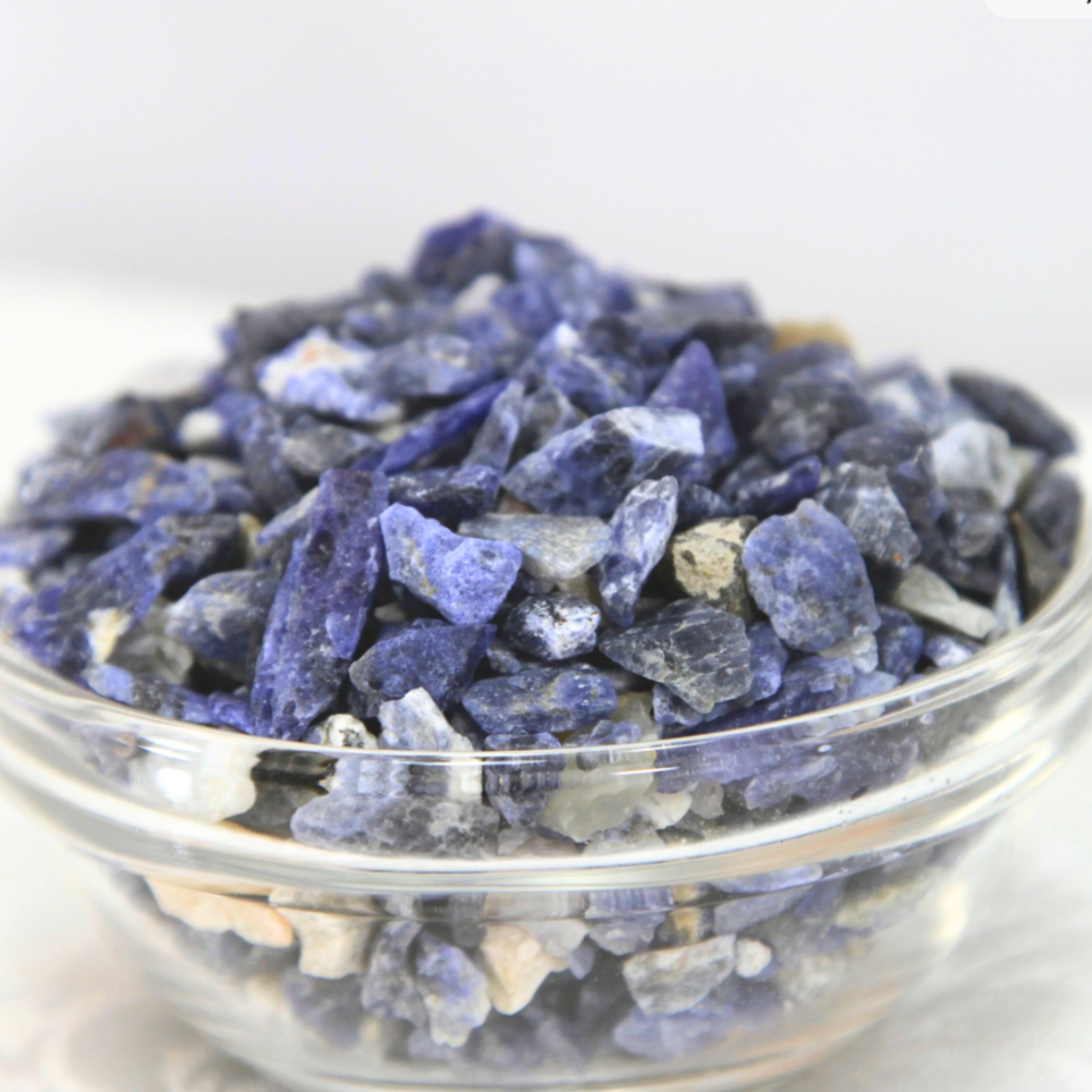 Sodalite Natural Gemstone Chips – Raw Brazilian Crystals