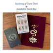 Beginner’s Meaning Tarot Deck – Rider Waite with Keywords & Velvet Pouch
