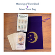 Beginner’s Meaning Tarot Deck – Rider Waite with Keywords & Velvet Pouch