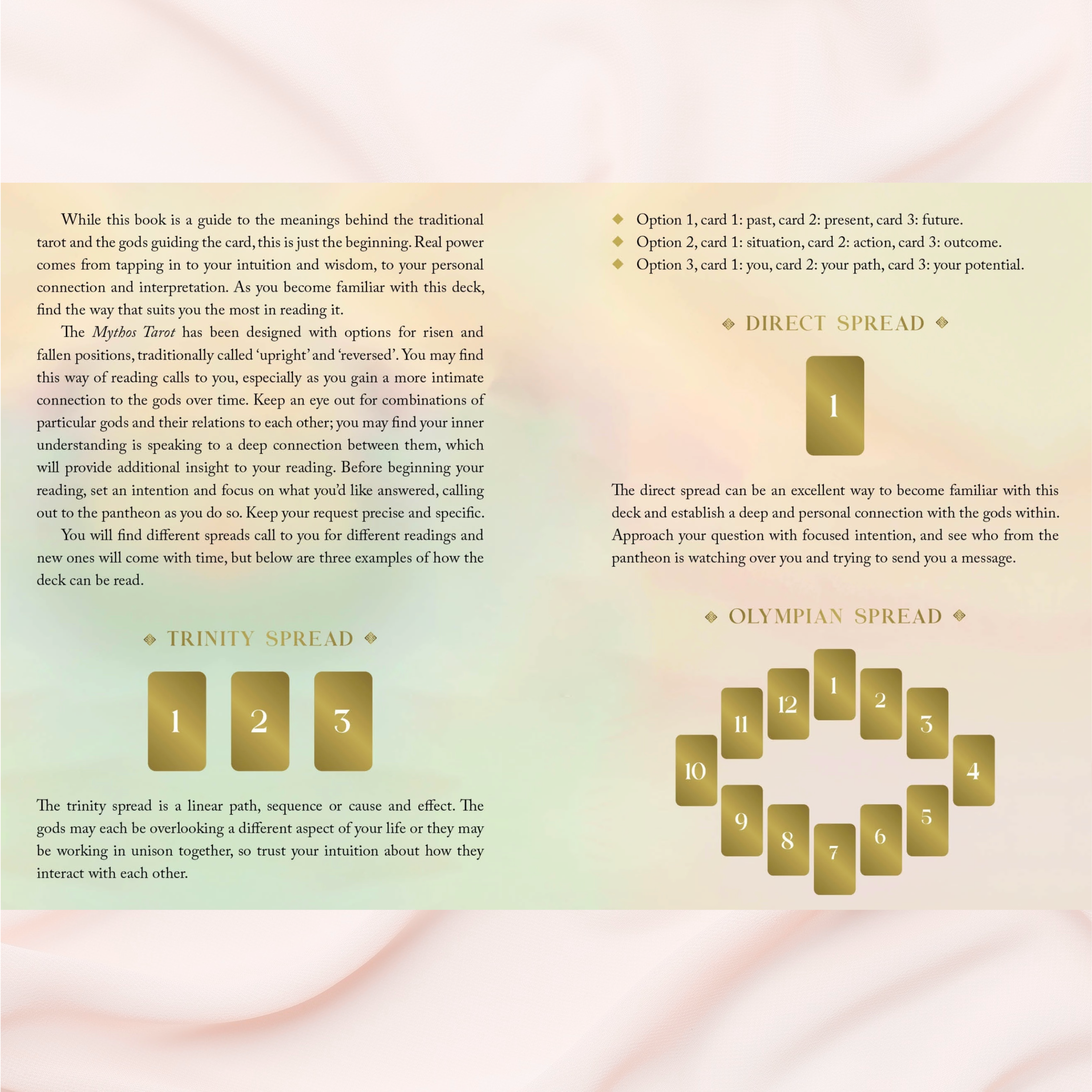 Mythos Tarot Cards by Helena Elias | Greek Mythology Tarot Deck