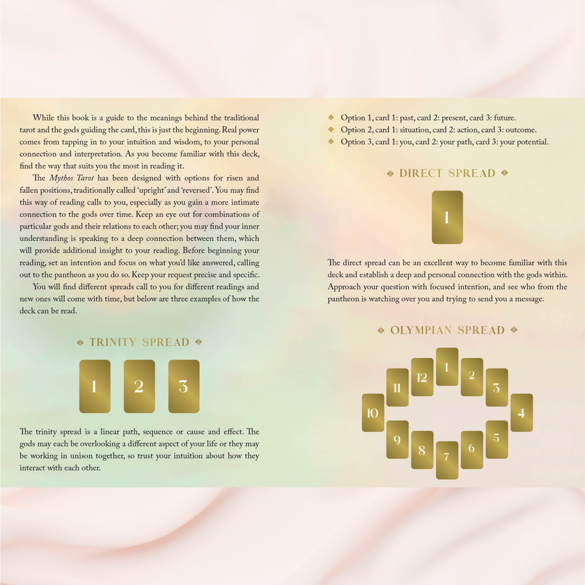 Mythos Tarot Cards by Helena Elias | Greek Mythology Tarot Deck