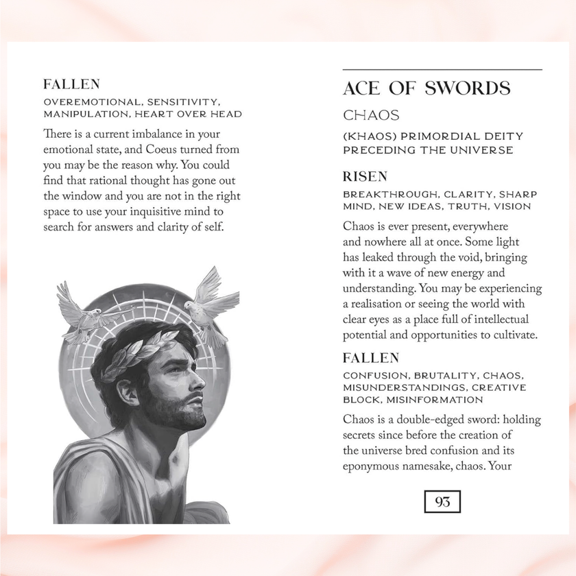 Mythos Tarot Cards by Helena Elias | Greek Mythology Tarot Deck