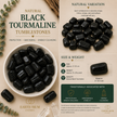 Black Tourmaline Tumblestone – Protection, Grounding & Energy Cleansing